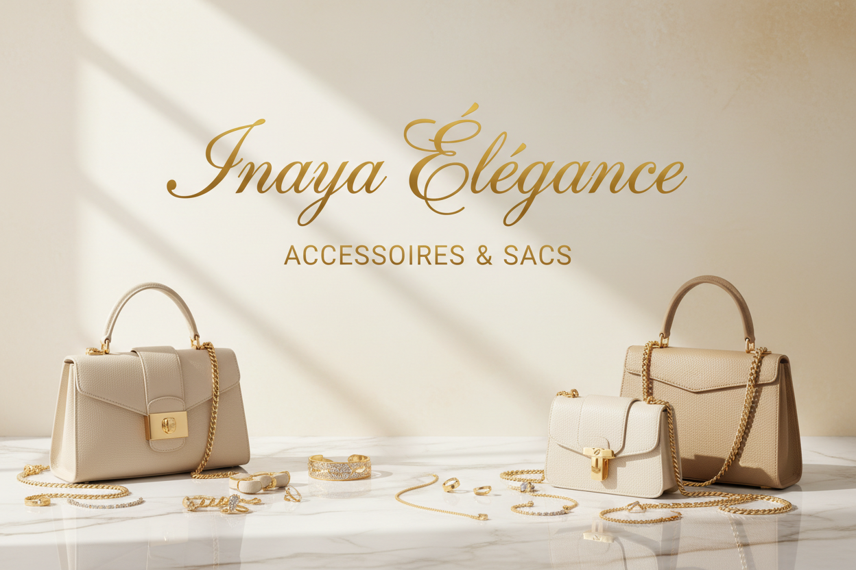 Bannière Inaya Élégance avec texte